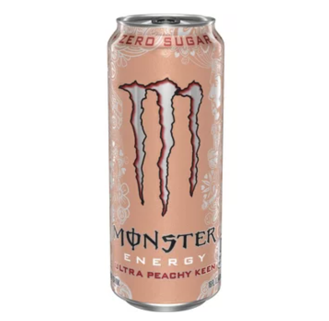 Monster Ultra Peachy Keen Energy Drink – 16 fl Oz