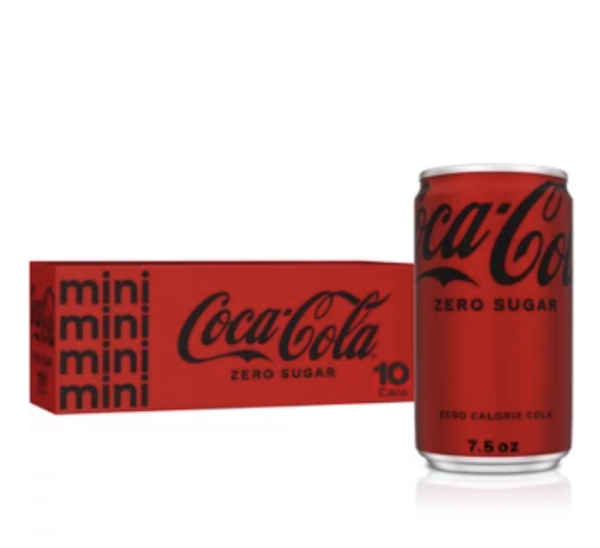 Coca-Cola Zero Sugar – 10pk/7.5 fl Oz Mini-Cans