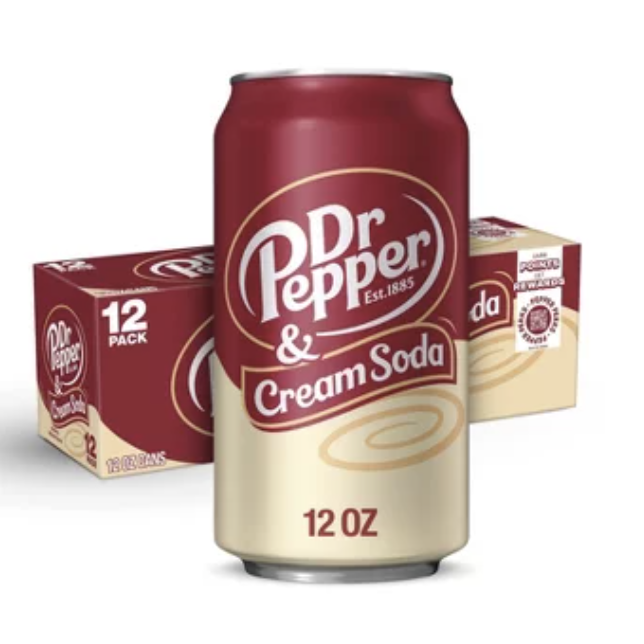 Dr Pepper Cream Soda – 12pk/12 fl Oz Cans