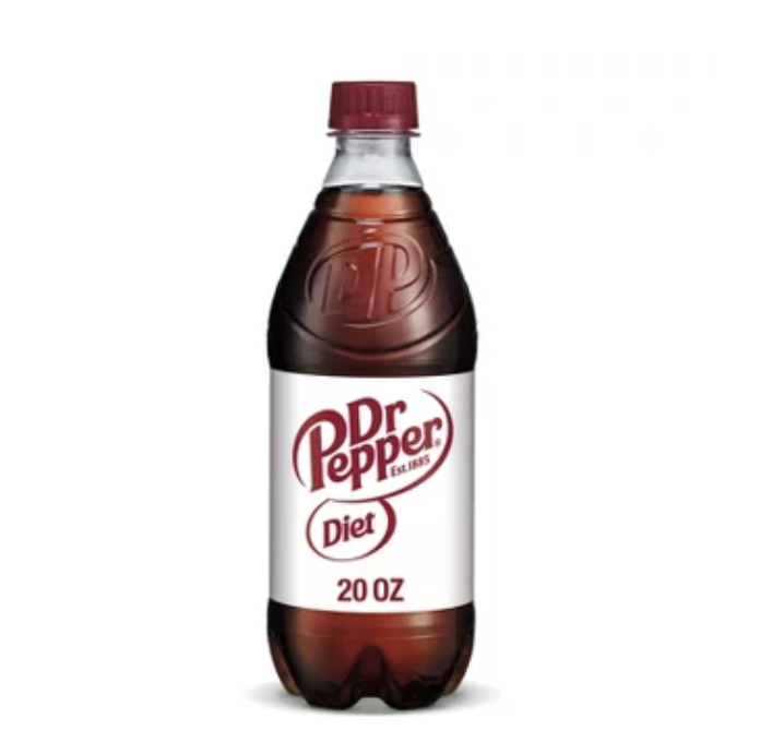 Diet Dr Pepper Soda – 20 fl Oz Bottle